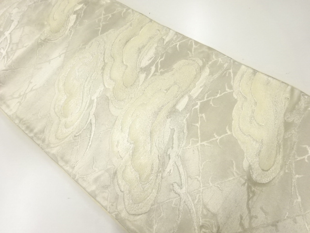 アンティーク　松模様織出し袋帯（材料）